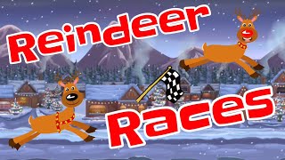 Reindeer Races Elementary PE WarmUpBrain Break [upl. by Yelraf]