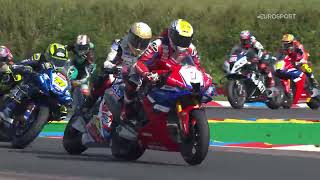 2024 Bennetts British Superbike Championship RD7 Thruxton Race 3 highlights [upl. by Sessilu]