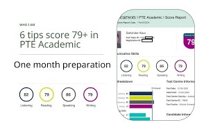 6 tips score 79 in PTE Academic template for 80 points [upl. by Bambi]