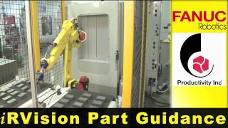 M10iA Haas Machine Tool Loading Robot  FANUC Robotics Industrial Automation [upl. by Aissirac128]