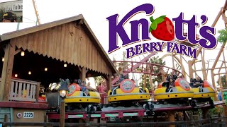 Knotts Berry Farm Rides Roller Coasters [upl. by Mastrianni]