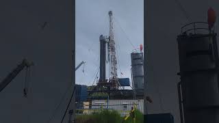 Drilling operation in geothermal field geothermal geothermalenergy [upl. by Tessie]