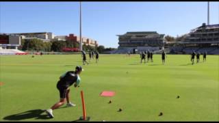 Surrey County Cricket Club take on fielding drills in Cape Town [upl. by Eynahpets]