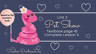 SUPER MINDS YEAR 1  TEXTBOOK PAGE 45  UNIT 3 PET SHOW  LESSON 9  QUIZ TIME [upl. by Etnasa709]