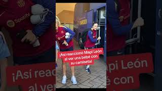 Así reacciona Mapi León al ver una bebe con su camiseta [upl. by Rania19]