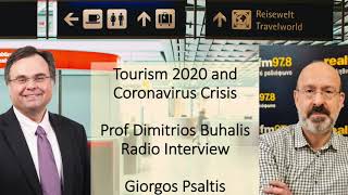 Dimitrios Buhalis interview to Giorgos Psaltis REALFM978 27 April 2020 [upl. by Euseibbob]