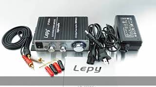 Lepy 新モデル LP2024A ブラックデジタルアンプ（本体RCAオーディオコードACアダプタ 12V5A バナナプラグ） LP2020A バージョンアップ版 [upl. by Dayiz]