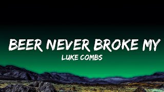 Luke Combs  Beer Never Broke My Heart Lyrics [upl. by Naillil]