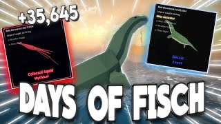 35 HOURS OF FISCH EXPERIENCE  ROBLOX [upl. by Squier]