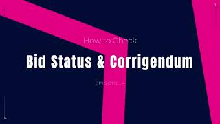 How to check the GeM bid CorrigendumEnd dateStatus [upl. by Yesmar]