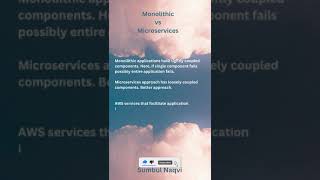 AWS Monolithic vs Microservices [upl. by Adolphus348]