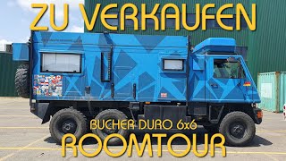 ROOMTOUR EXPEDITIONSMOBIL BUCHER DURO 6X6 IIA  ZU VERKAUFEN ☝️ [upl. by Hadnama]