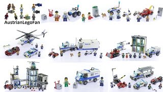 All Lego City Police Sets 2017  Lego Speed Build Review [upl. by Arorua]