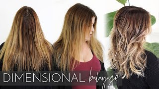 Dimensional Balayage  How to Add Lowlights and Highlights using my Foilayage Technique [upl. by Pine]