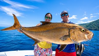 GIANT Almaco JACK Catch Clean amp Cook Fishing at Tropic Star Lodge in Panama [upl. by Mcfadden]