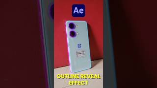 outline reveal effect  after effects tutorial  tutorial aftereffects [upl. by Thalia]