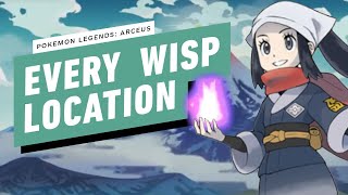 Pokemon Legends Arceus  Every Wisp Location [upl. by Aremaj]