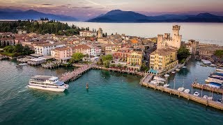 Sirmione  Thermal Baths  Medieval Rocca Scaligera Castle  Lake Garda  Northern Italy  4K [upl. by Naryb]