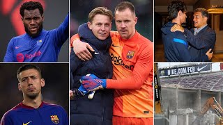 Barcelona News RoundUp ft Ter Stegen Kessie Lenglet Collado amp Camp Nou [upl. by Ah637]