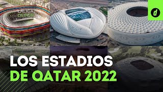 ¡Así son los IMPRESIONANTES ESTADIOS del Mundial QATAR 2022 [upl. by Heid]