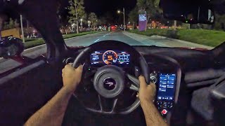 McLaren 720S Spider POV Night Drive 3D AudioASMR [upl. by Manson]