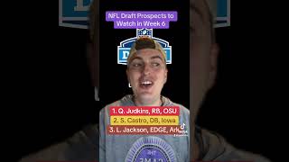 NFL Draft Prospects to Watch in College Football Week 6 NFLDraft 2025NFLDraft [upl. by Adnocahs]