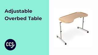 Adjustable Overbed Table  Assembly Guide [upl. by Lladnik]