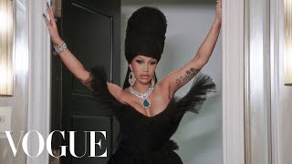 Cardi B Gets Ready for the 2024 Met Gala  Last Looks  Vogue [upl. by Raeann]