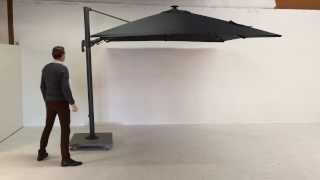 Palermo parasol with LED demo [upl. by Lilahk]