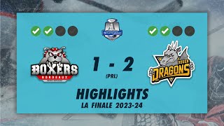 Boxers de Bordeaux 12 prl Dragons de Rouen  Highlights  Synerglace Ligue Magnus 202324 [upl. by Ahsiemal]