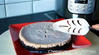 cheescake gâteau au fromage aux framboise recette Instant Pot [upl. by Sutherlan99]