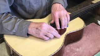 Quick pickguard installation on acoustic guitar [upl. by Teressa]