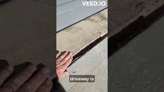 Cracked Garage Floor Unlevel amp Doors not Sealing [upl. by Anadroj]