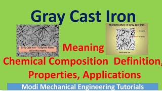 gray cast iron  gray cast iron microstructure gray cast iron properties  chemical composition [upl. by Darrin]