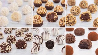 Variedad de Trufas de Chocolate  Tan dulce  Recetas paso a paso [upl. by Polish636]