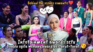 Cut syifa dan syifa Hajdu menang berturutturut infotainment awards sctv esta hito Harris vriza [upl. by Oigimer28]