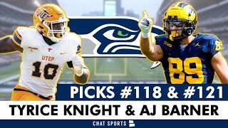 Seattle Seahawks Select Tyrice Knight amp AJ Barner In 4th Round of 2024 NFL Draft [upl. by Foss625]