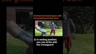 Onehanded Techniques For The Greatsword zweihander zweihänder montante schlachtschwert [upl. by Feigin]