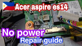 Acer aspire es14 no power  troubleshooting guide [upl. by Arracat]