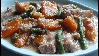 Kalabasa at Sitaw sa Gata with Alamang Recipe [upl. by Warfore912]