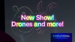 Cinesational Drone amp Movie Spectacular Universal Studios Orlando universalstudiosflorida [upl. by Randene]