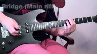 How to Play Scarlet by Periphery Haunted Shores  Full Guitar LessonTutorial WITH TABS [upl. by Enelahs404]