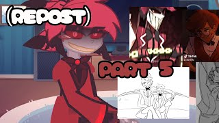 REPOST Hazbin hotel react to each other 16  Alastor 57 [upl. by Aihsile]