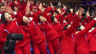 NorthKorean cheerleaders on the Winter Olympics of 2018 [upl. by Drugi216]