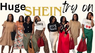 HUGE SHEIN Haul  16 outfits for work going out casual amp cute  400 haul midsize clothing haul [upl. by Temhem]