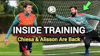 INSIDE TRAINING  Liverpool full Squad back to training🔥 Alisson Jota Salah Gakpo Szobo Trent [upl. by Nnayecats]