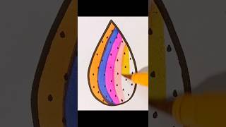 easy drop drawing 💧 art ytshorts satisfying creative [upl. by Pahl132]