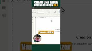 Crear una tabla calendario con DAX excel [upl. by Noiz]