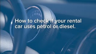 How to check if your rental car uses petrol or diesel [upl. by Nebe]