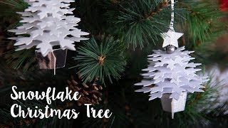 Sizzix Lifestyle  How to Make Snowflake Christmas Tree [upl. by Revkah209]